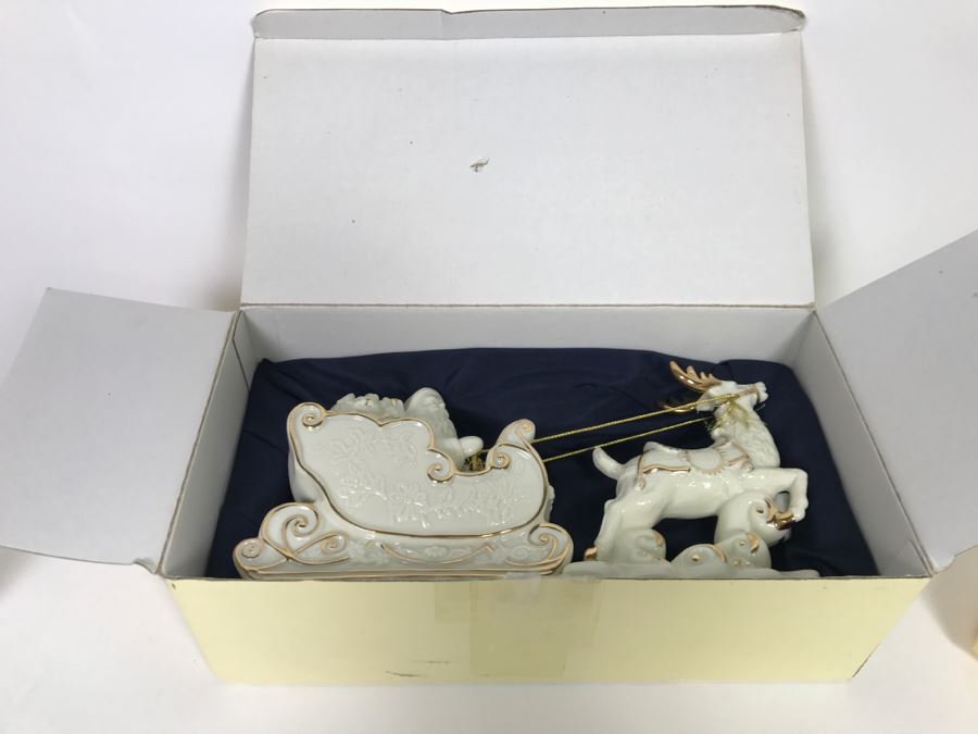 MIKASA Holiday Elegance Santa With Sleigh In Box [Photo 2]