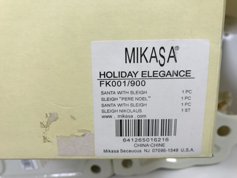MIKASA Holiday Elegance Santa With Sleigh In Box [Photo 8]