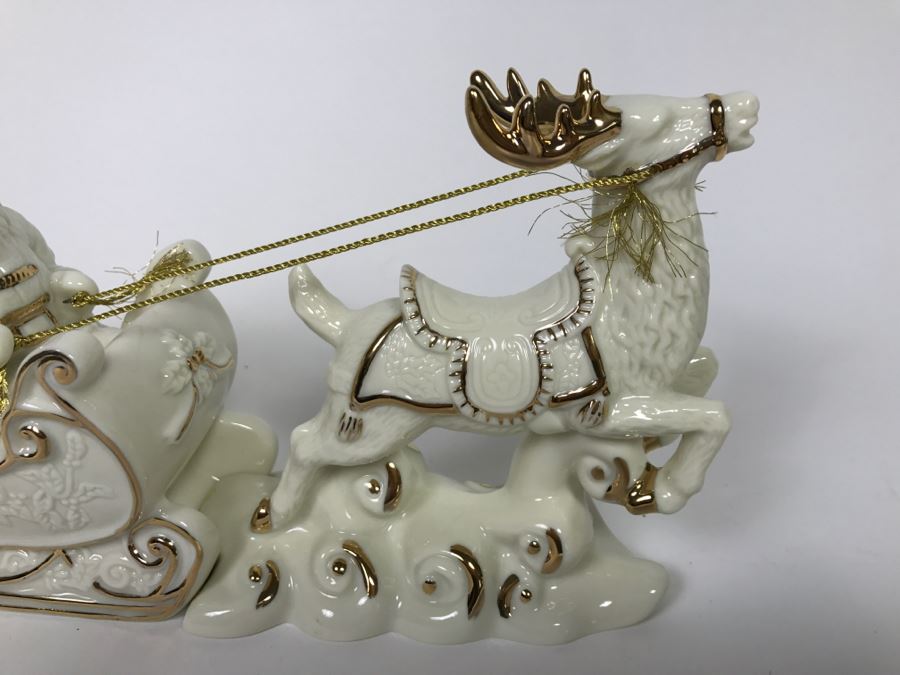 MIKASA Holiday Elegance Santa With Sleigh In Box [Photo 6]