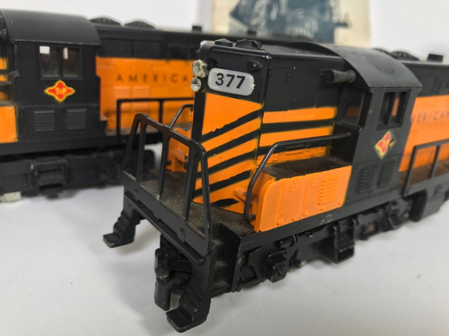 Pair Of American Flyer Lines Train Engines With Gilbert American Flyer Instruction Book 377 378 [Photo 4]