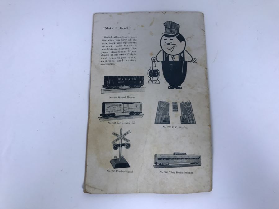 Pair Of American Flyer Lines Train Engines With Gilbert American Flyer Instruction Book 377 378 [Photo 21]