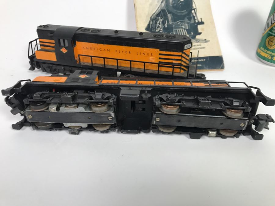 Pair Of American Flyer Lines Train Engines With Gilbert American Flyer Instruction Book 377 378 [Photo 12]
