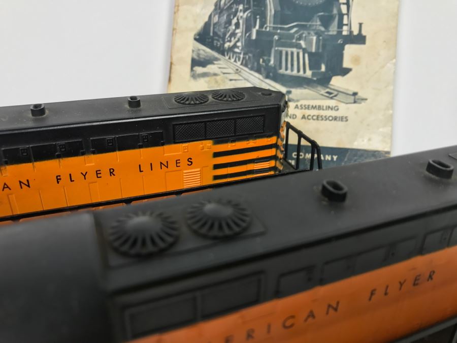 Pair Of American Flyer Lines Train Engines With Gilbert American Flyer Instruction Book 377 378 [Photo 9]