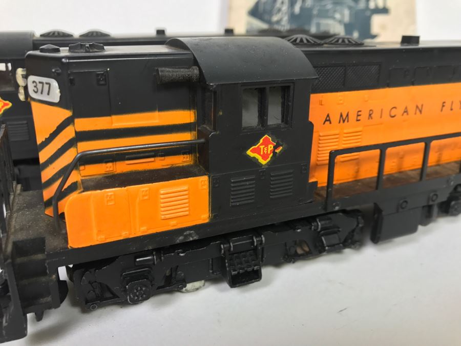 Pair Of American Flyer Lines Train Engines With Gilbert American Flyer Instruction Book 377 378 [Photo 5]
