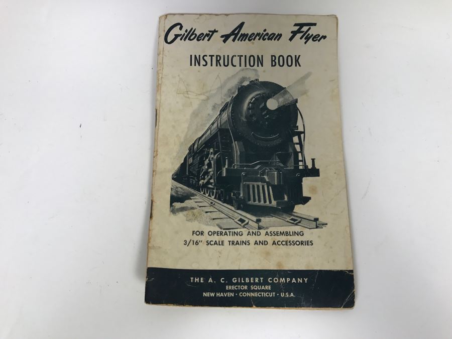 Pair Of American Flyer Lines Train Engines With Gilbert American Flyer Instruction Book 377 378 [Photo 18]
