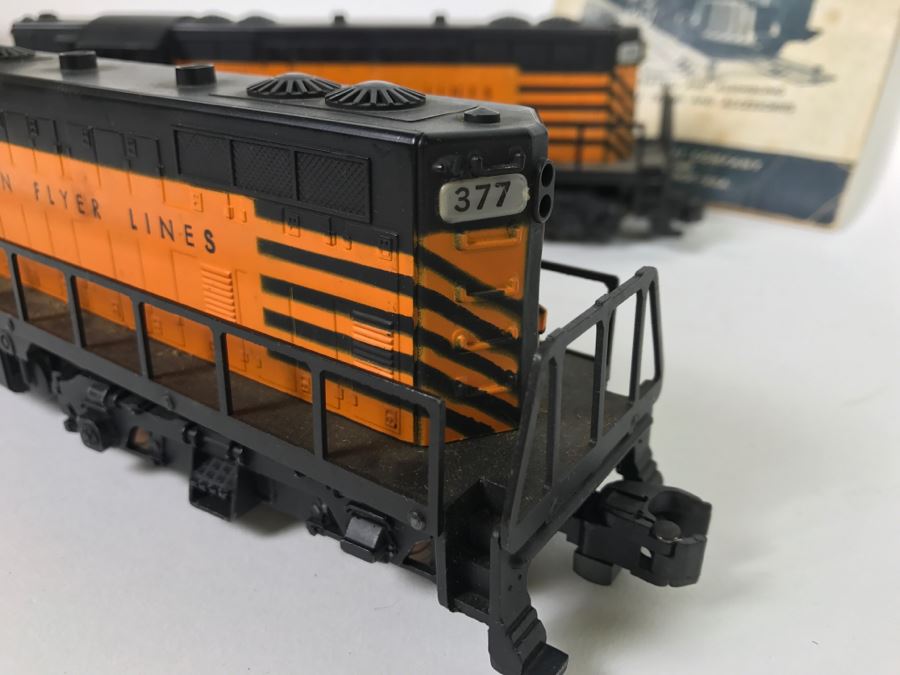 Pair Of American Flyer Lines Train Engines With Gilbert American Flyer Instruction Book 377 378 [Photo 10]