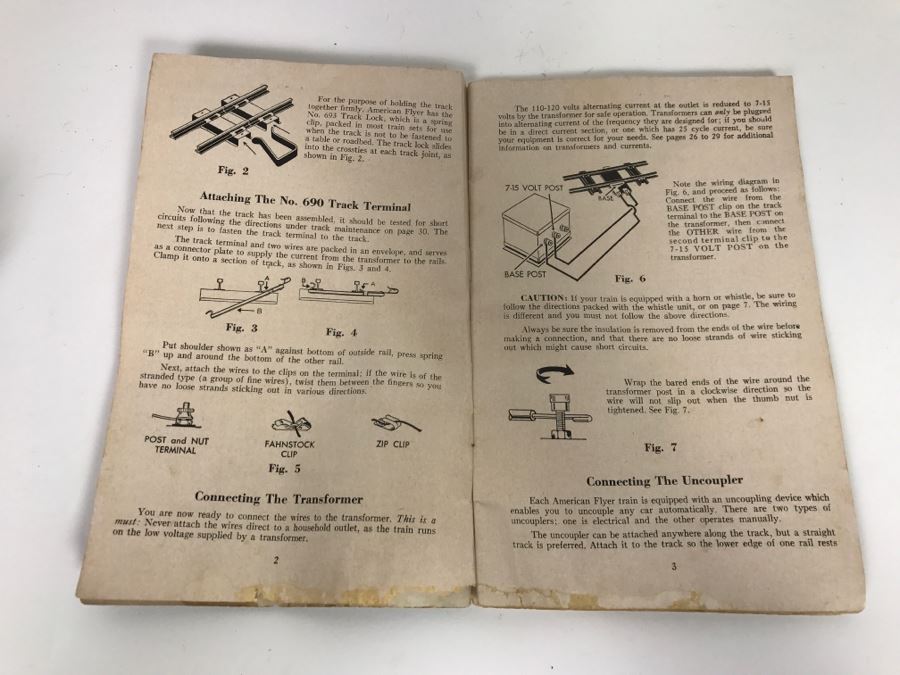 Pair Of American Flyer Lines Train Engines With Gilbert American Flyer Instruction Book 377 378 [Photo 20]