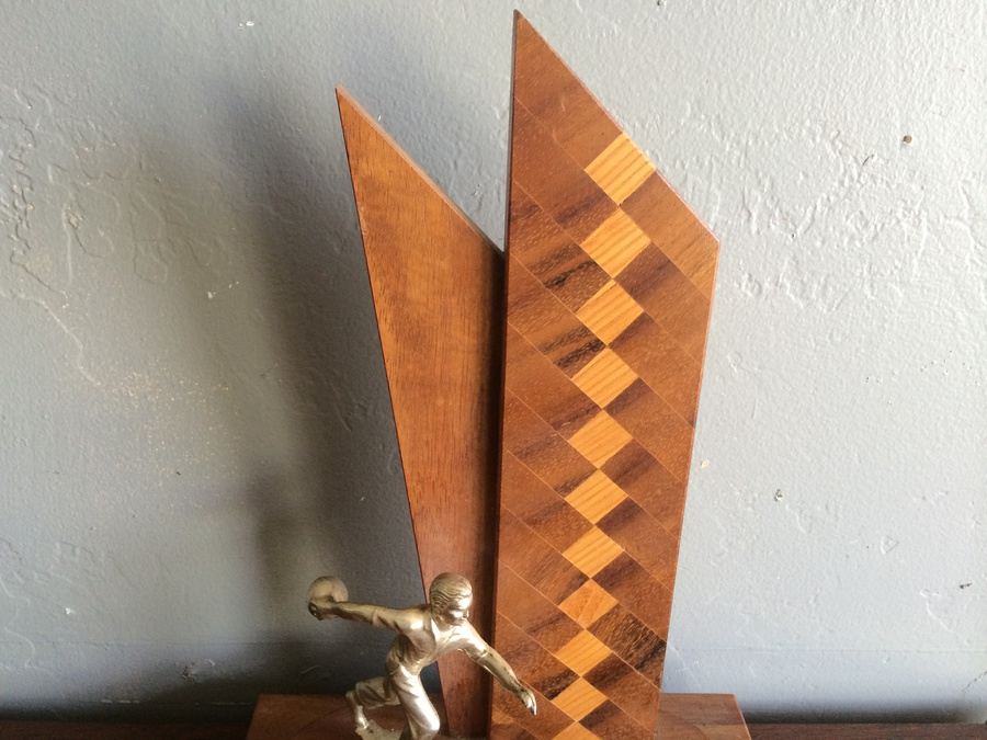 Hawaiian Wooden Inlay Bowling Trophies [Photo 3]