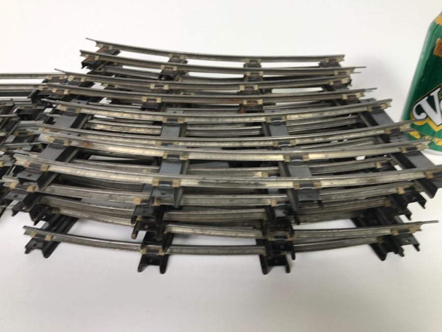 American Flyer Train Straight And Curved Train Tracks By A.C. Gilbert Co [Photo 2]