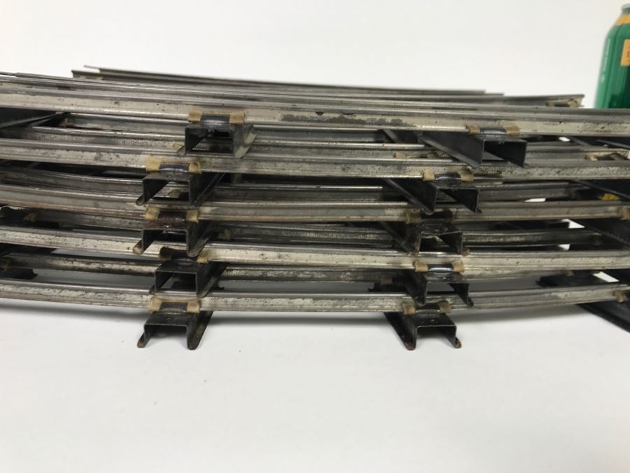 American Flyer Train Straight And Curved Train Tracks By A.C. Gilbert Co [Photo 4]