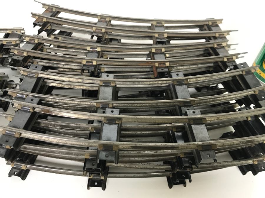 American Flyer Train Straight And Curved Train Tracks By A.C. Gilbert Co [Photo 5]