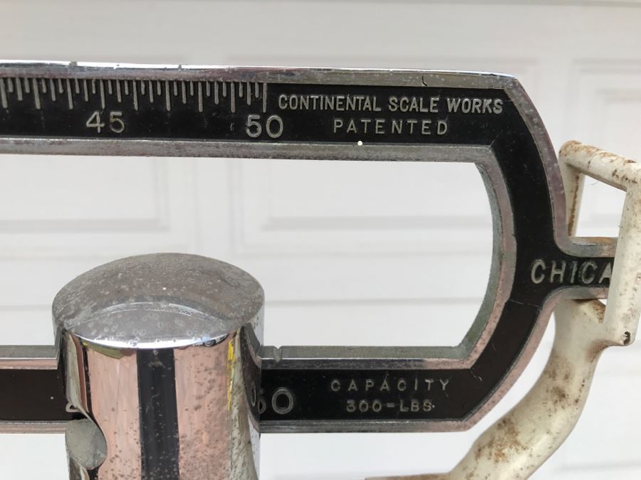 Vintage Physician's Medical Scale Continental Scale Works Chicago Cast Iron [Photo 7]
