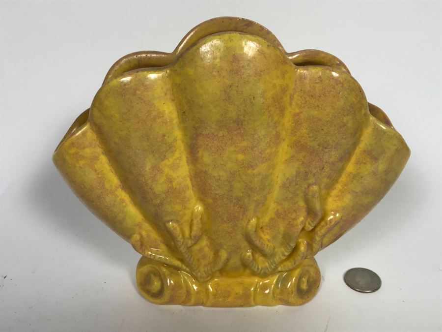 Gonder Factory & Studio Zanesville, OH Shell Vase Pottery [Photo 3]