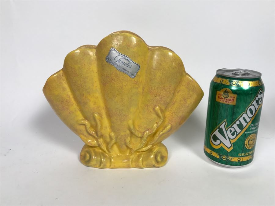 Gonder Factory & Studio Zanesville, OH Shell Vase Pottery [Photo 11]