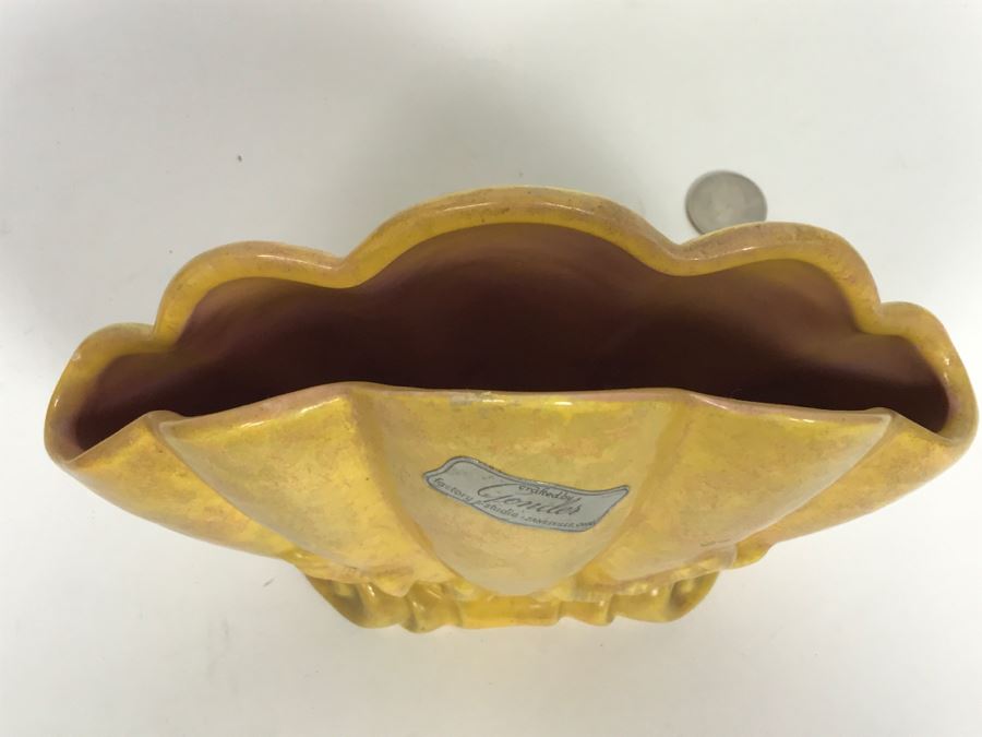 Gonder Factory & Studio Zanesville, OH Shell Vase Pottery [Photo 6]