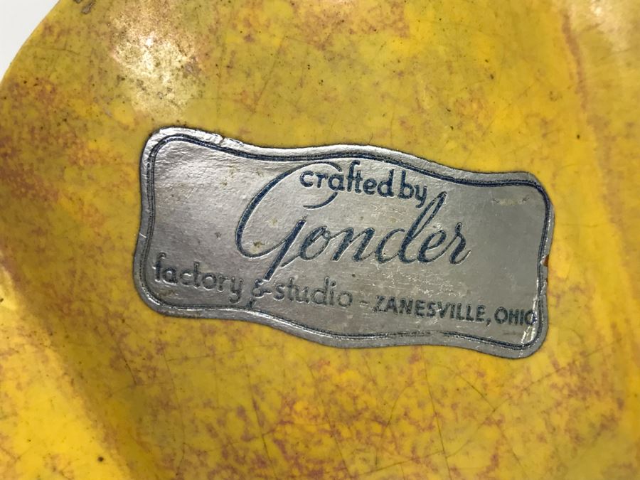 Gonder Factory & Studio Zanesville, OH Shell Vase Pottery [Photo 5]