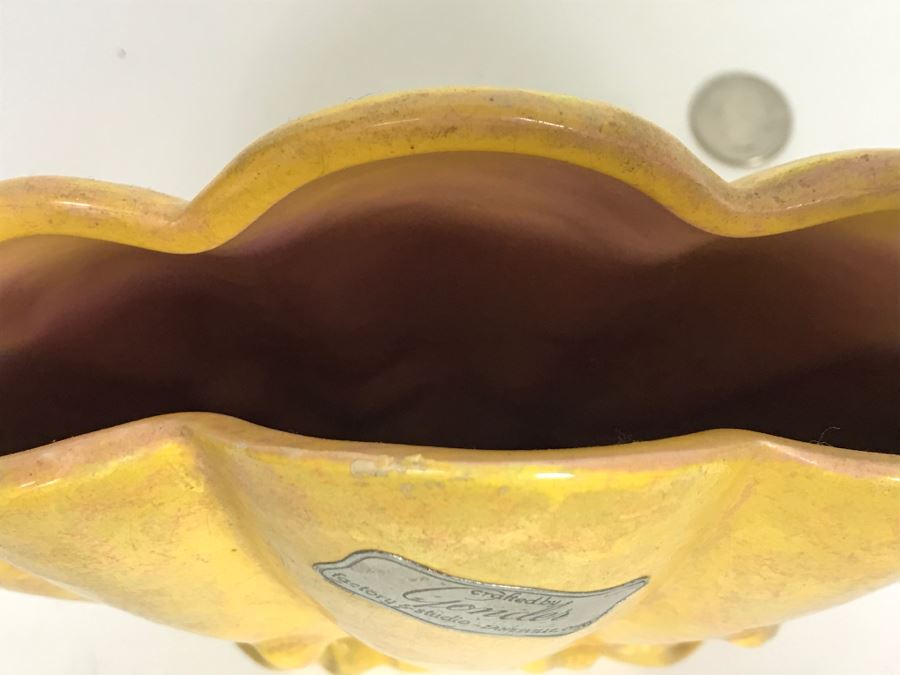 Gonder Factory & Studio Zanesville, OH Shell Vase Pottery [Photo 7]