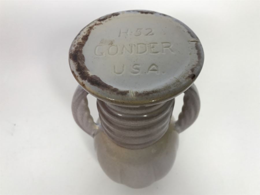Gonder Factory & Studio Zanesville, OH Purple Vase Pottery H 52 [Photo 7]