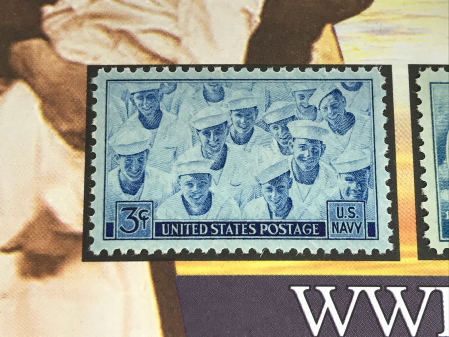WWII 60th Anniversary V-J Day Commemorative Cover Morgan Mint Stamps And 1943 Lincoln Steel Penny Limited Edition 12,340 Of 30,000 [Photo 7]