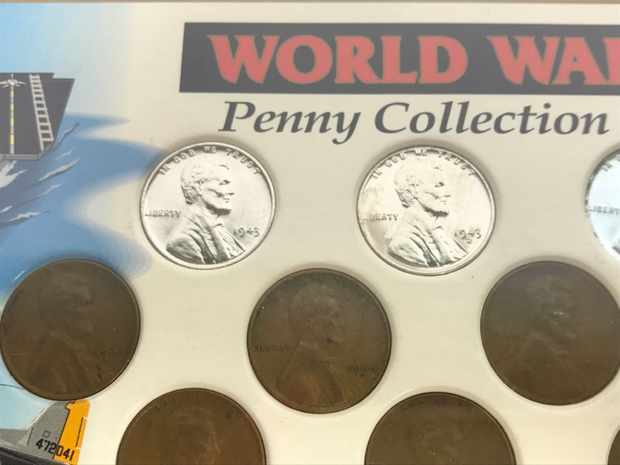 World War II Penny And Silver Nickel Collection The Morgan Mint Nickels Are 35% Pure Silver [Photo 4]