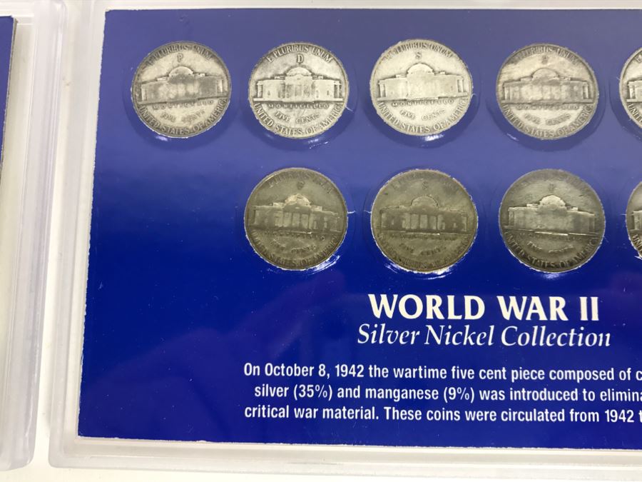 World War II Penny And Silver Nickel Collection The Morgan Mint Nickels Are 35% Pure Silver [Photo 17]