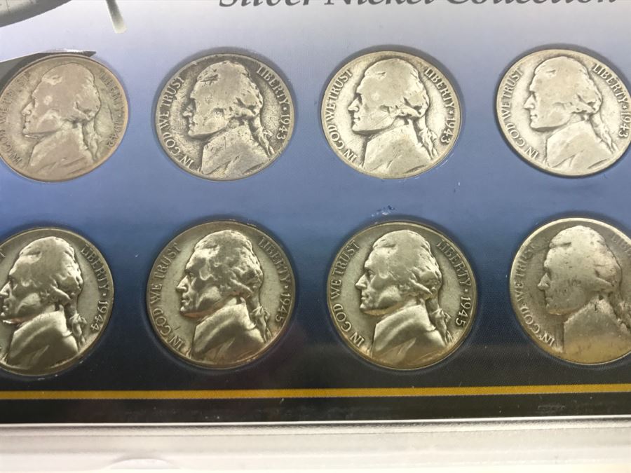 World War II Penny And Silver Nickel Collection The Morgan Mint Nickels Are 35% Pure Silver [Photo 10]