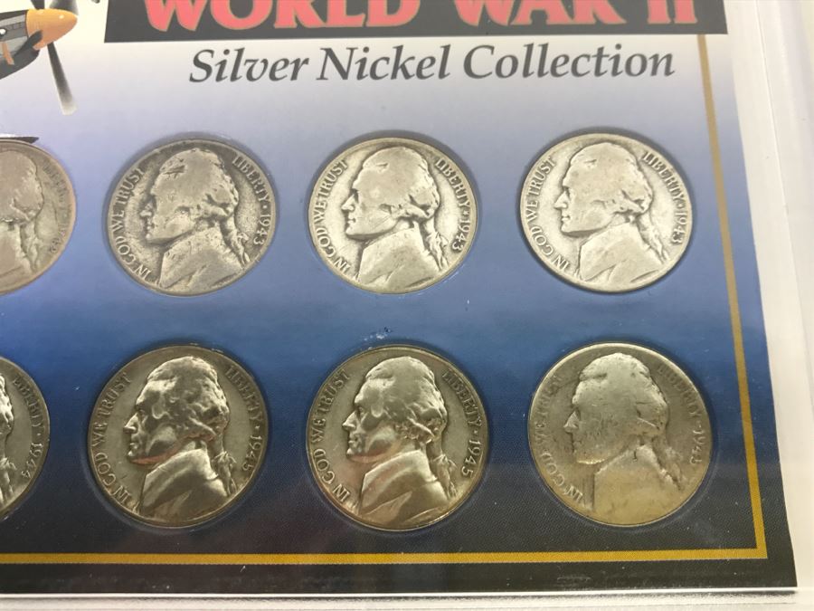 World War II Penny And Silver Nickel Collection The Morgan Mint Nickels Are 35% Pure Silver [Photo 11]