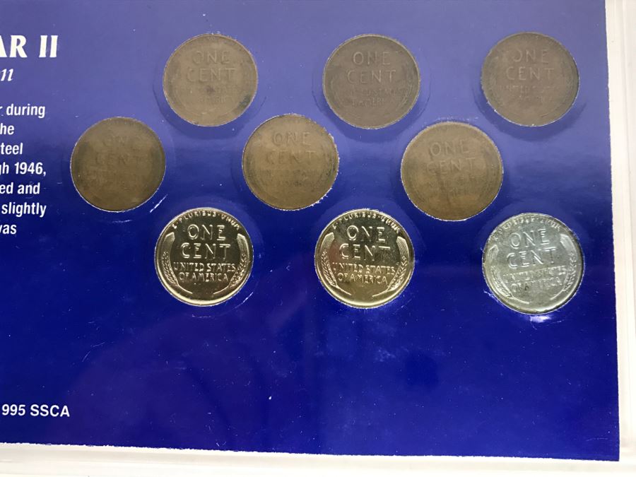 World War II Penny And Silver Nickel Collection The Morgan Mint Nickels Are 35% Pure Silver [Photo 15]