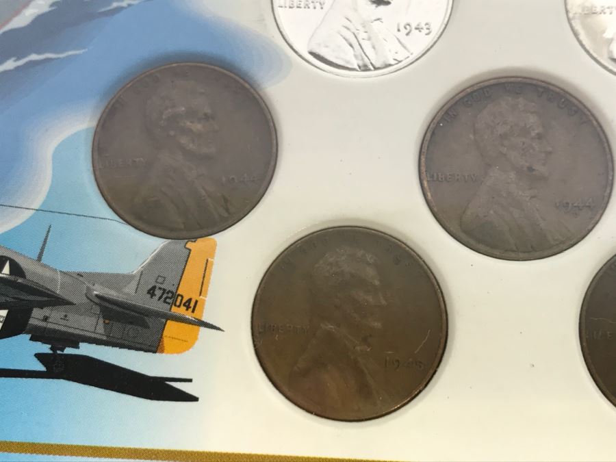 World War II Penny And Silver Nickel Collection The Morgan Mint Nickels Are 35% Pure Silver [Photo 6]