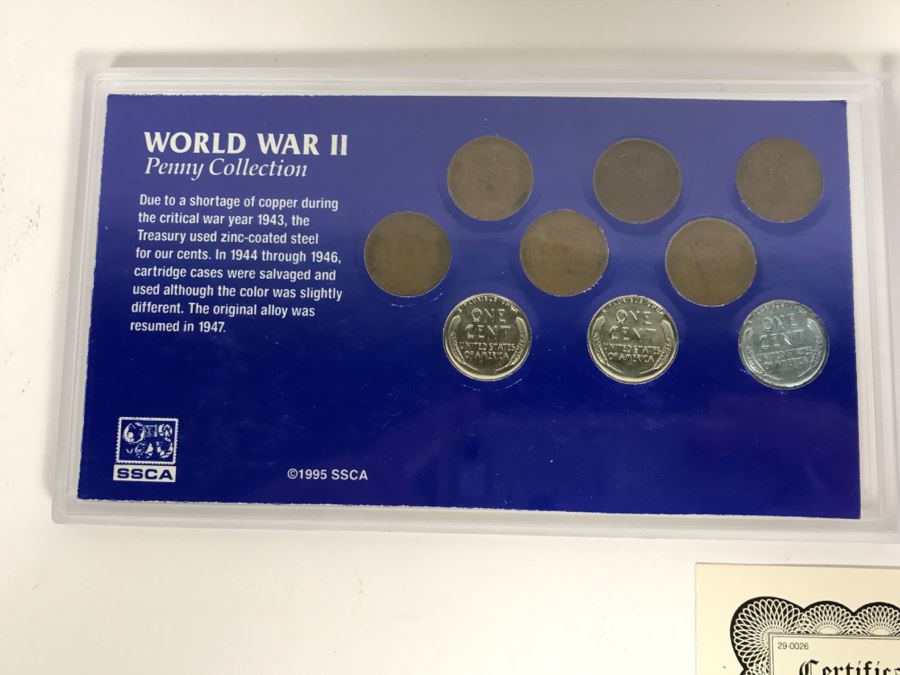 World War II Penny And Silver Nickel Collection The Morgan Mint Nickels Are 35% Pure Silver [Photo 14]