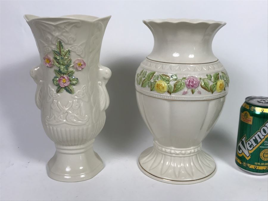 Pair Of Belleek Ireland Vases [Photo 1]