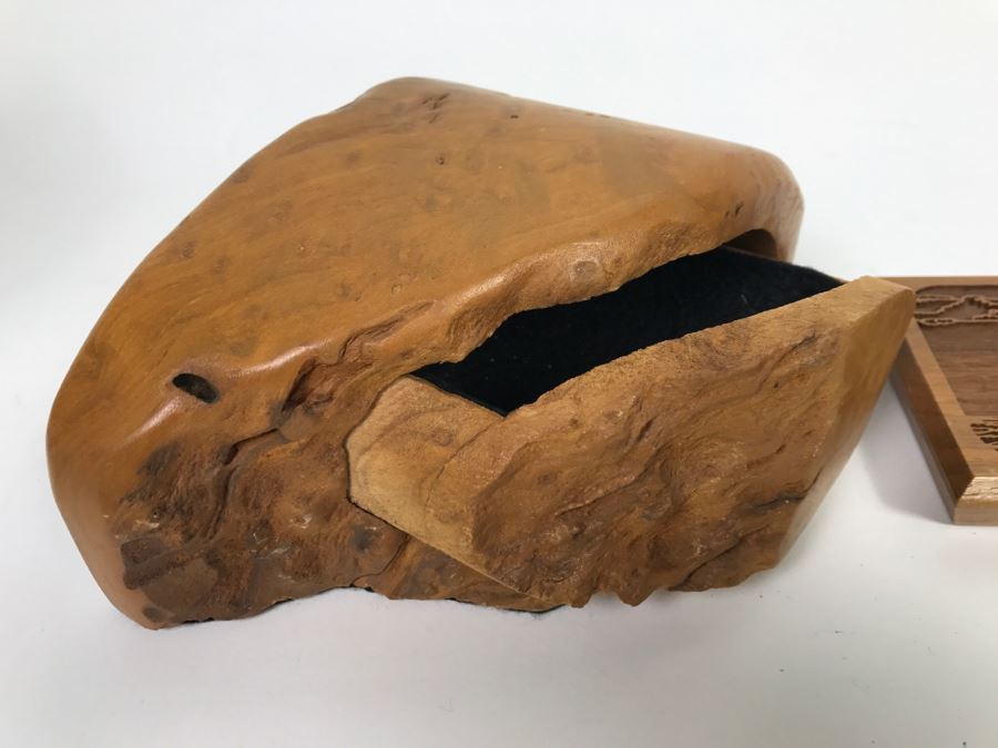 Walnut Seagull Pen Holder With Pen And Custom Walnut Wooden Box [Photo 8]