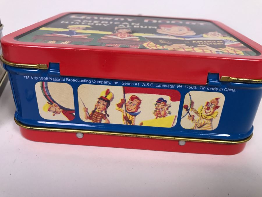 Pair Of Miniature Reproduction Metal Lunch Boxes Howdy Doody And The ...