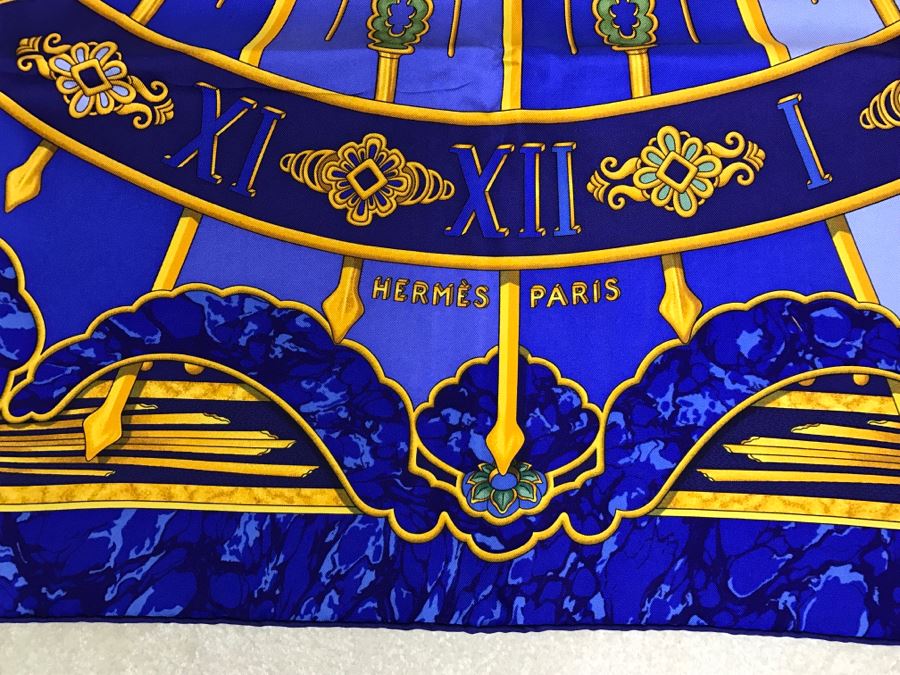 Hermès Silk Scarf 'Carpe Diem' With Box Hermes  [Photo 18]