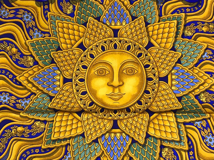 Hermès Silk Scarf 'Carpe Diem' With Box Hermes  [Photo 15]