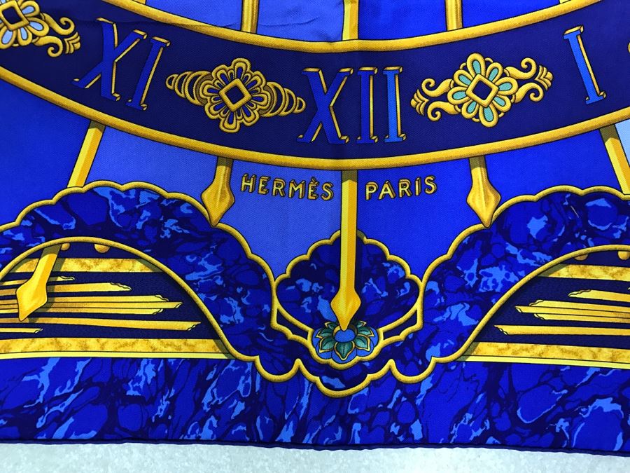 Hermès Silk Scarf 'Carpe Diem' With Box Hermes  [Photo 12]