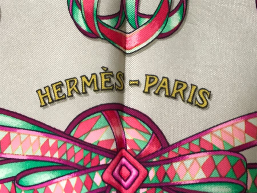 Hermès Silk Scarf 'Les Rubans Du Cheval' Hermes  [Photo 4]
