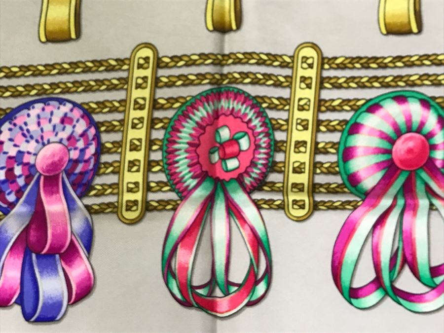 Hermès Silk Scarf 'Les Rubans Du Cheval' Hermes  [Photo 5]