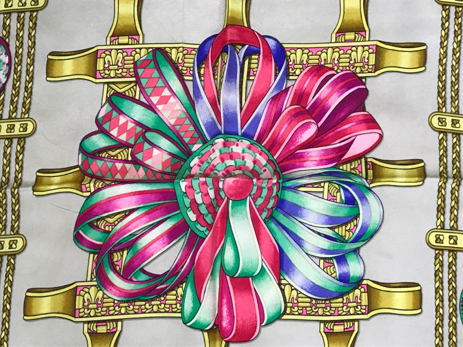 Hermès Silk Scarf 'Les Rubans Du Cheval' Hermes  [Photo 8]