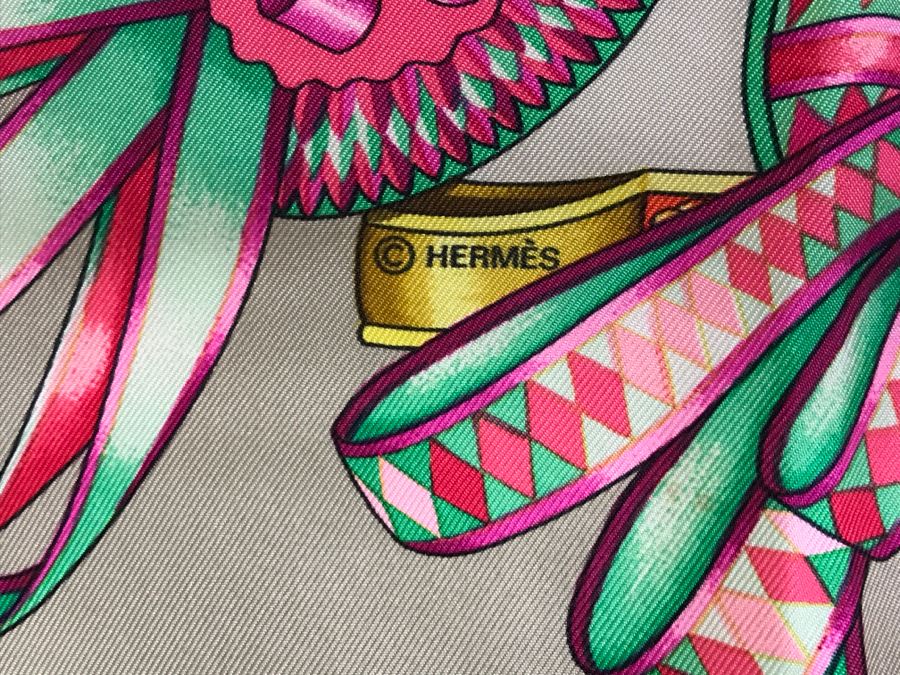 Hermès Silk Scarf 'Les Rubans Du Cheval' Hermes  [Photo 10]