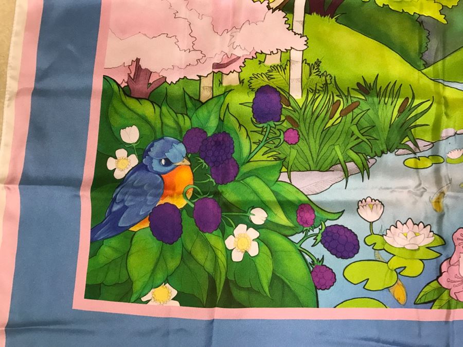 Carleton Varney Silk Scarf With Box [Photo 6]