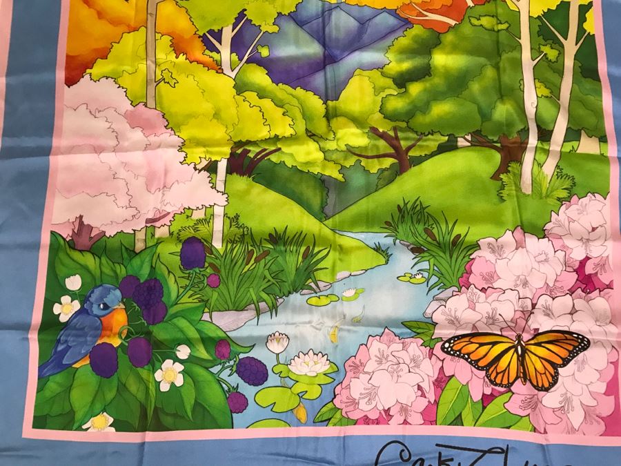 Carleton Varney Silk Scarf With Box [Photo 7]