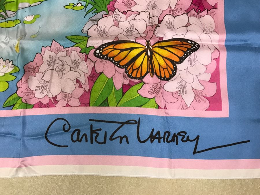 Carleton Varney Silk Scarf With Box [Photo 4]