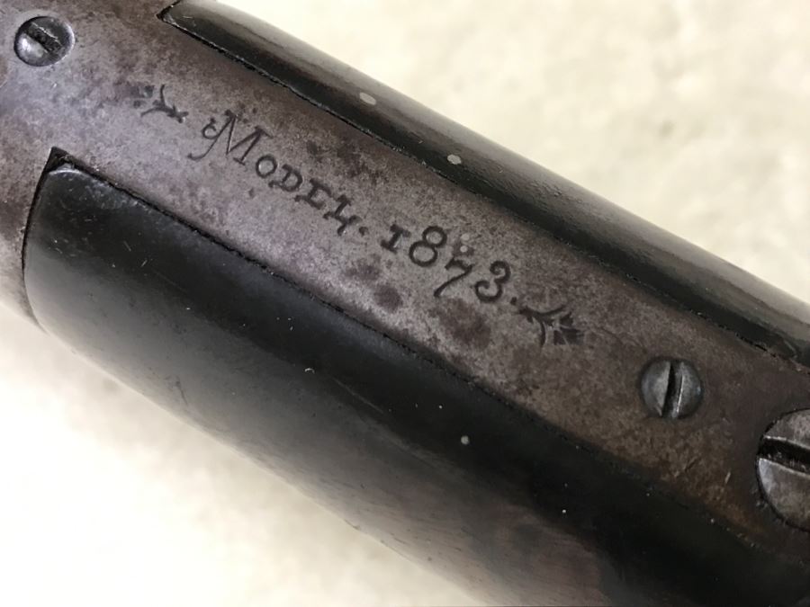 Antique Winchester Repeating Arms New Haven Conn Model 1873 32 W.C.F. Lever Action Rifle Octagonal Barrel 'The Gun that Won the West' With Provenance - 24' Barrell Length - SN 424027B [Photo 25]