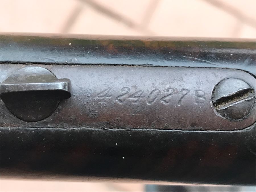 Antique Winchester Repeating Arms New Haven Conn Model 1873 32 W.C.F. Lever Action Rifle Octagonal Barrel 'The Gun that Won the West' With Provenance - 24' Barrell Length - SN 424027B [Photo 42]