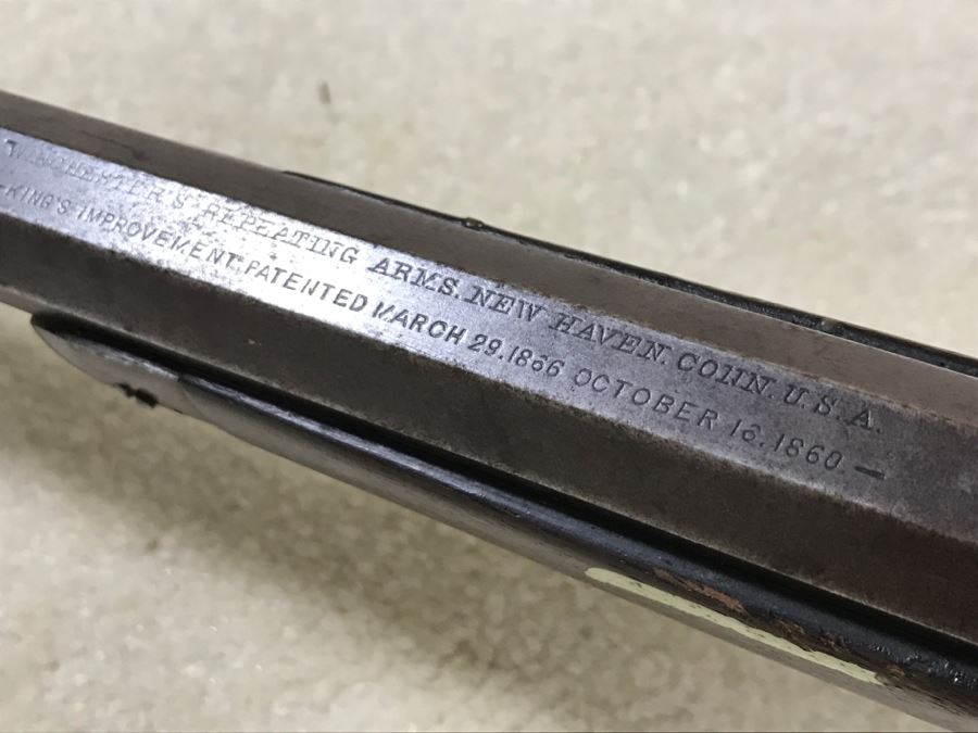 Antique Winchester Repeating Arms New Haven Conn Model 1873 32 W.C.F. Lever Action Rifle Octagonal Barrel 'The Gun that Won the West' With Provenance - 24' Barrell Length - SN 424027B [Photo 19]
