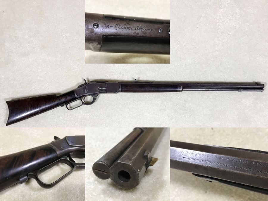 Antique Winchester Repeating Arms New Haven Conn Model 1873 32 W.C.F. Lever Action Rifle Octagonal Barrel 'The Gun that Won the West' With Provenance - 24' Barrell Length - SN 424027B
