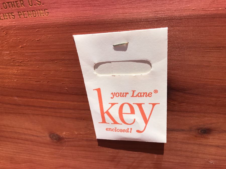 Mid-Century LANE Cedar Hope Chest With Key 53'W X 19'D X 16'H [Photo 14]