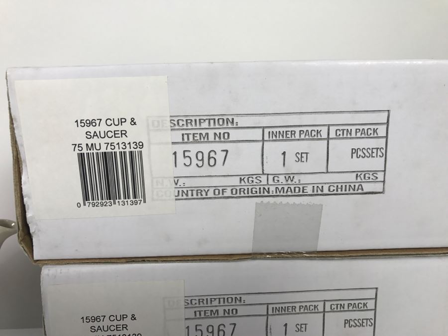 New Contemporary Bird Teapot With (4) Cup & Saucer Sets [Photo 7]