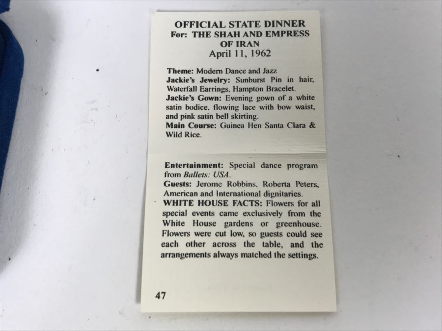 (2) Pairs Of Camrose & Kross Reproduction Jewelry Worn By Jacqueline Kennedy With Certificates Of Authenticity [Photo 9]
